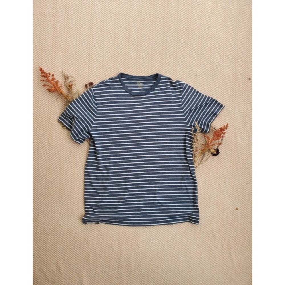 J.Crew Striped Cotton T-Shirt Women's Size LT